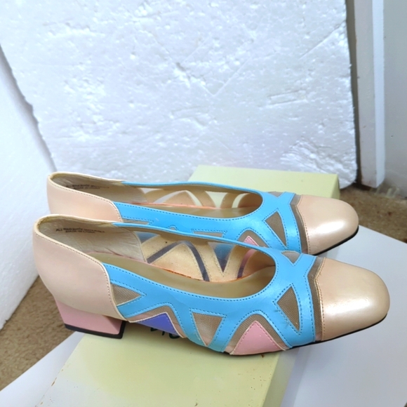 TNT Originals Womens Roselle Pastel Multi Dress Platform Heels Evening 8M - Picture 3 of 15